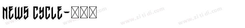 News Cycle字体转换